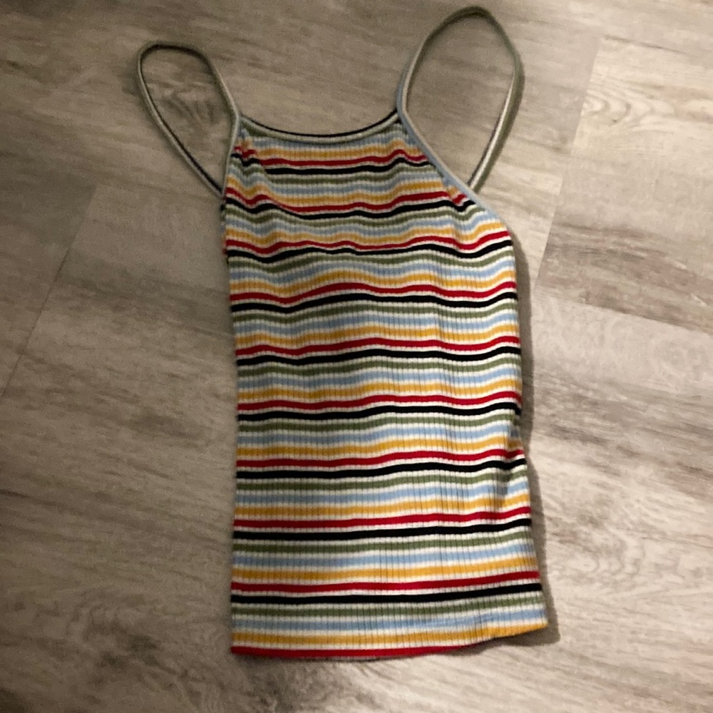 Halter top size sm multicolor striped